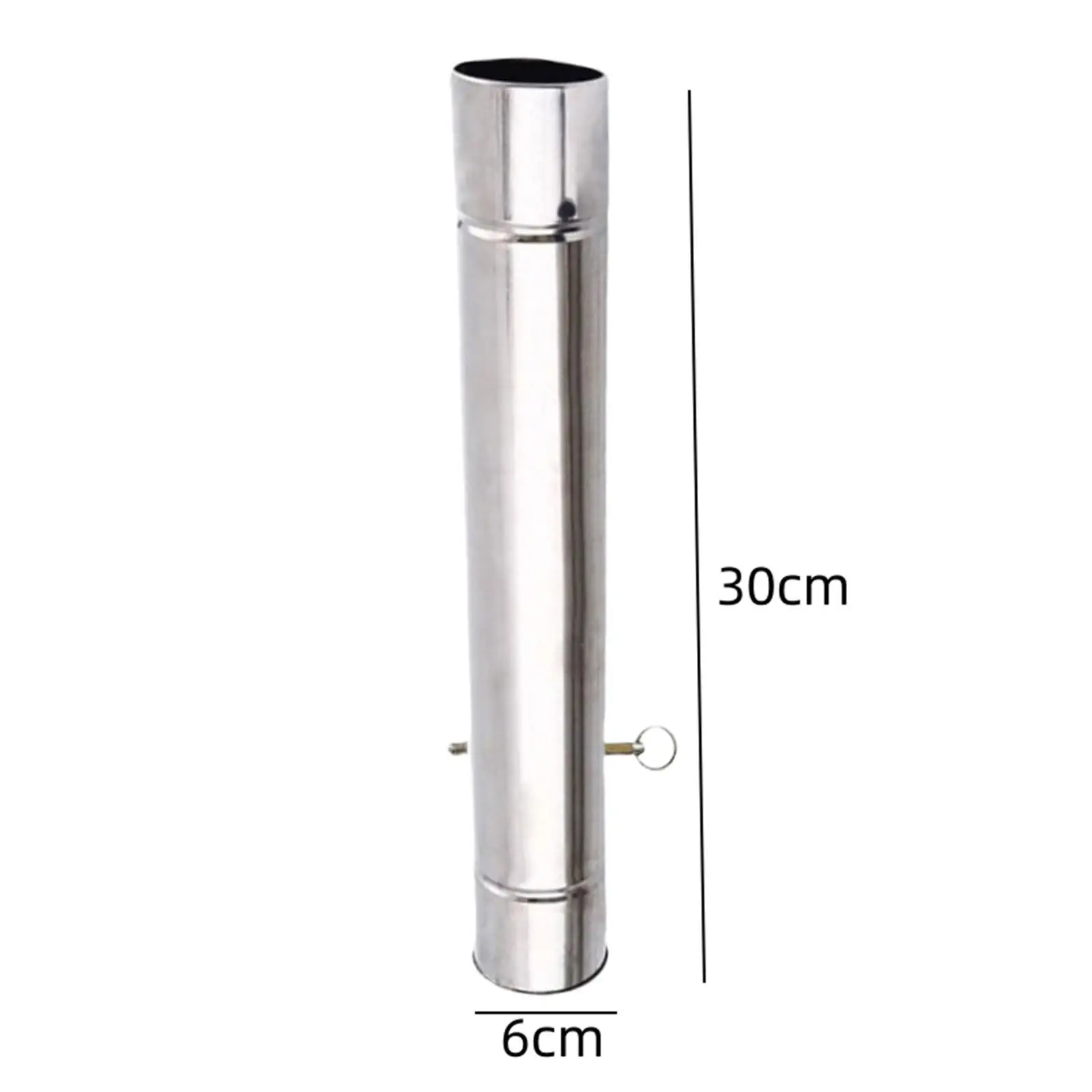 

Durable Stove Chimney Pipe Tube Stainless Steel for Camping Wood Stove Tent Exhaust Winter Accessory