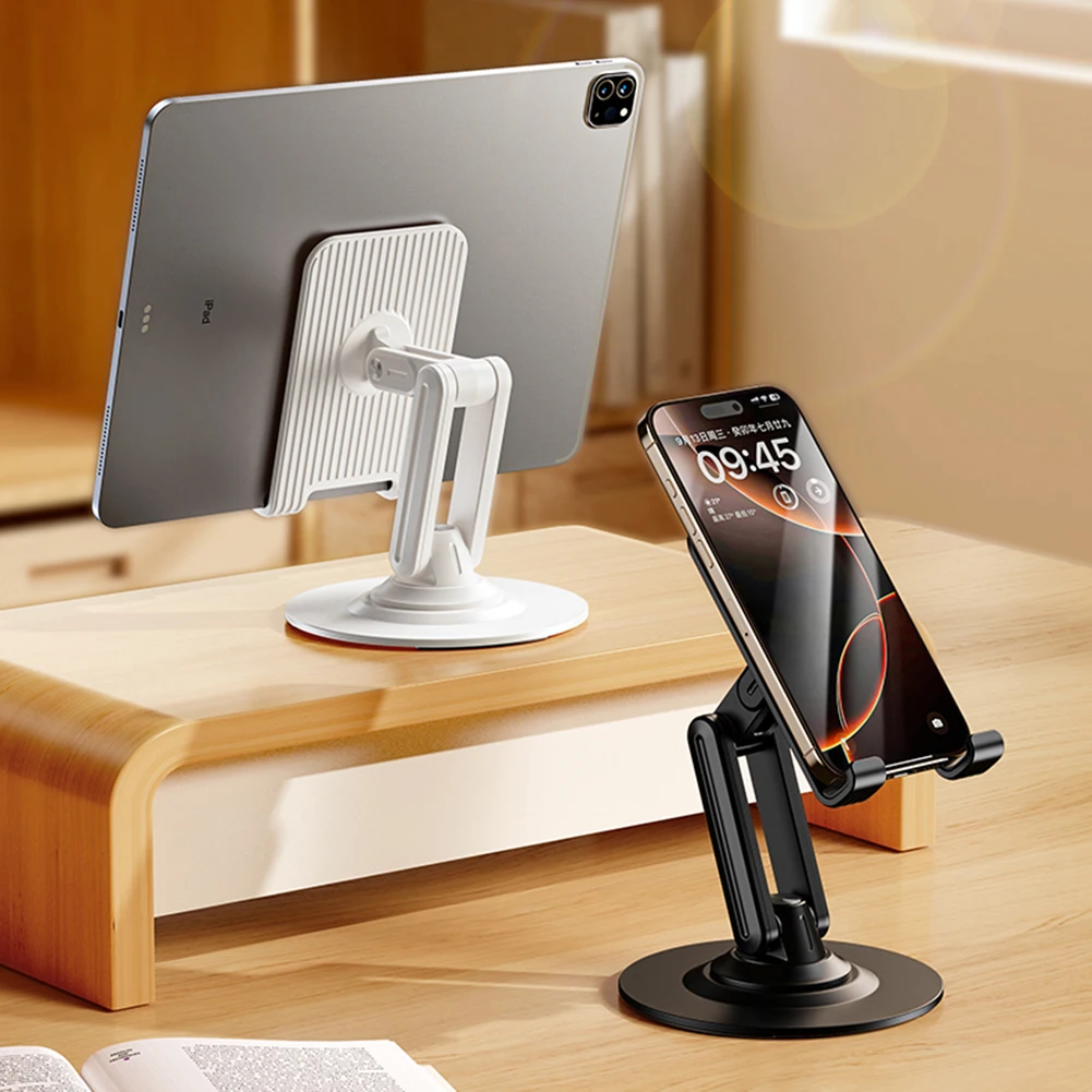 Cell Phone Stand Angle Height Adjustable Foldable Phone Holder 360 Rotating Phone Stand for iPhone 16 15 14 Plus Pro Pro Max