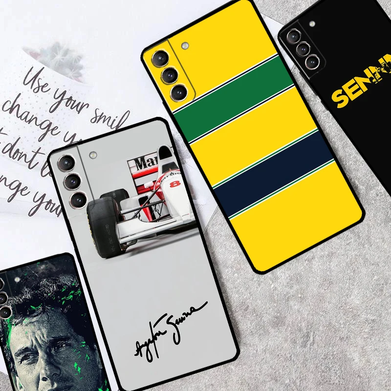 Etui Ayrton Senna F1 do Samsung Galaxy S24 S21 S22 S23 Ultra Plus S20 FE S8 S9 S10 Note 10 20 Ultra Cover