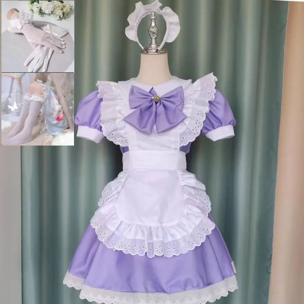 

Magical Girl cosplay maid cafe cosplay Madoka anime costumes suitable for Halloween and Christmas