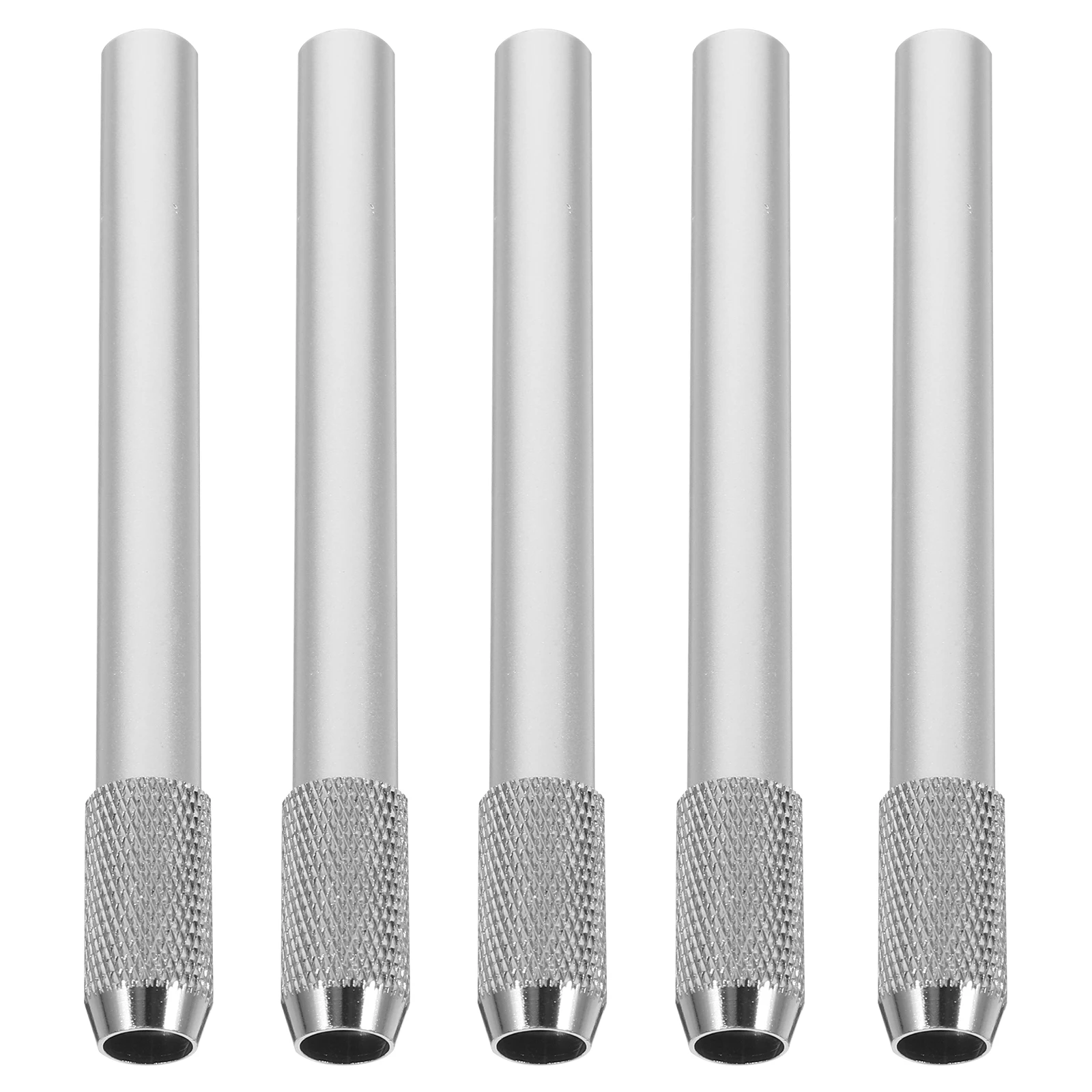 5 قطعة حامل موسع قلم رصاص معدني أداة إطالة فنية لأقلام الرصاص القصيرة ورسم الكتابة ملحقات القرطاسية المحمولة #6