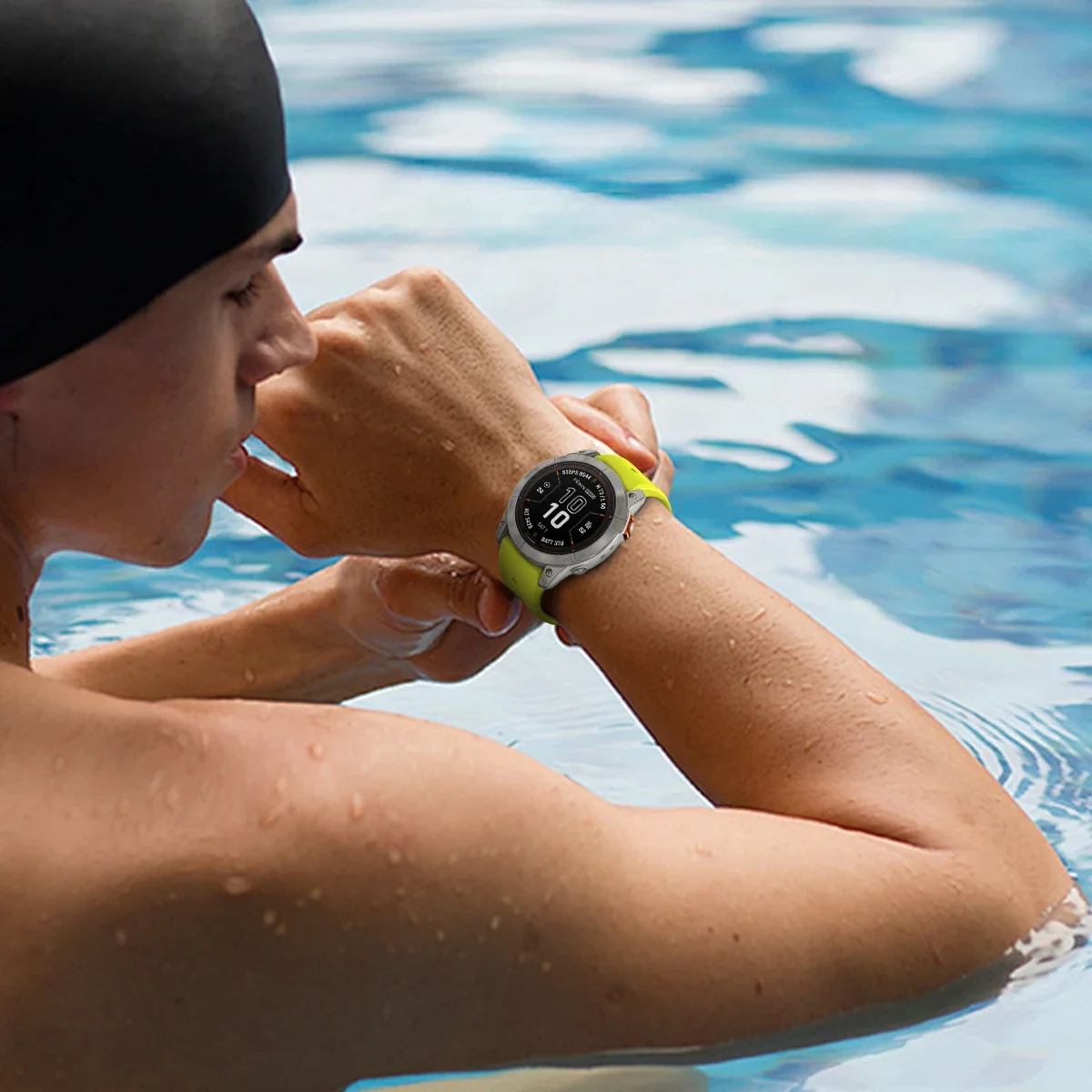 Correa de reloj QuickFit 22mm 26mm Fenix8 para Garmin Fenix E 8 47mm 51mm 7 7X 6 6X/Epix Pro/Enduro 3 pulsera de silicona de dos tonos