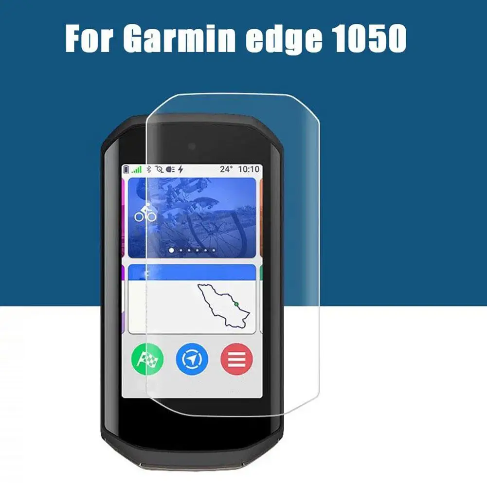 1 Set For Garmin Edge 1050 Cases And 2Pcs Screen Protectors Film Full-coverage Dust And Drop Proof Silicone Protective Case