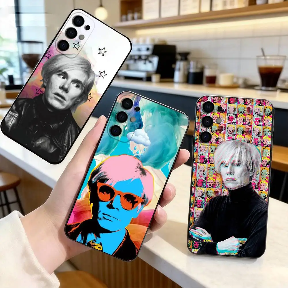 A-Andy W-Warhol Art   Phone Case For Samsung S25,S24,S21,S22,S23,S30,Ultra,S20,Plus,Fe,Soft Silicone Black Cover