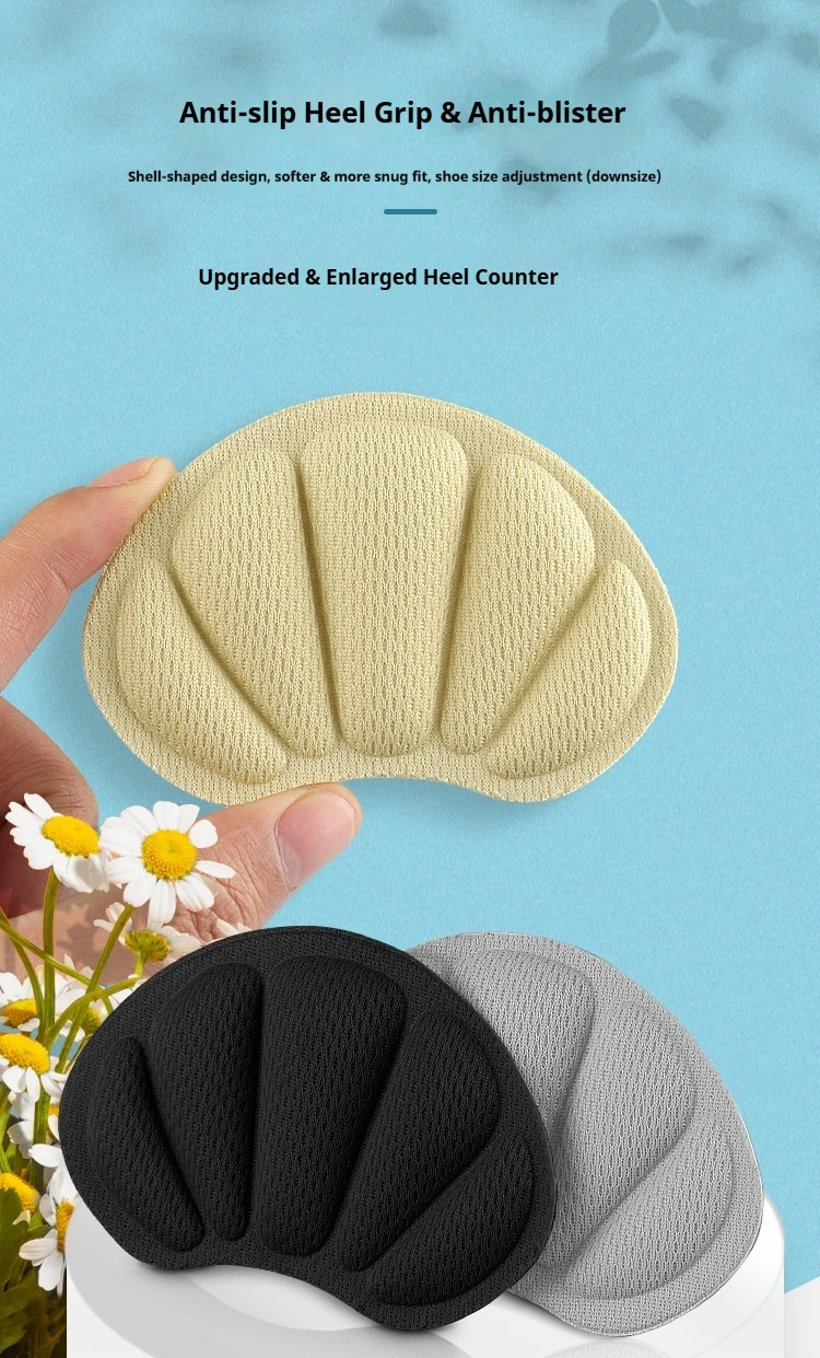 Selbstklebende Einlegesohlen für Sportschuhe, größenverstellbare Einlegesohlen, Fersenschützer, Fußpflege-Pads, 2 Stück/6 Stück/10 Stück. – Detail 1