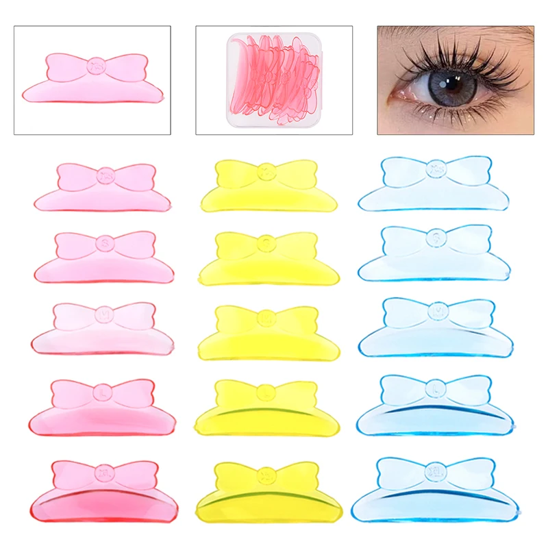 5 Pairs Kleber Kostenloser Bogen Form Silikon Wimpern Dauerwelle Stange Lash Lifting Laminierung Pad 3D Wimpern Verlängerung Curler Zubehör Werkzeuge