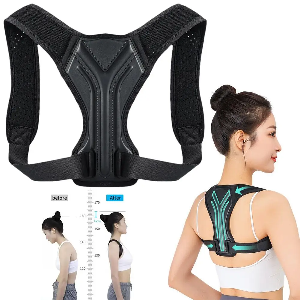 

Posture Corrector Back Brace Adjustable Posture Brace For Upper Back Shoulder Back Pain Relief Trainer Spine Support F2J8