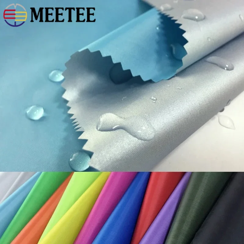 Meetee 100*148cm 190T Thin Waterproof Silver-coated Fabric Outdoor Sunscreen Sunshade Ripstop Umbrella Cloth Tent Material