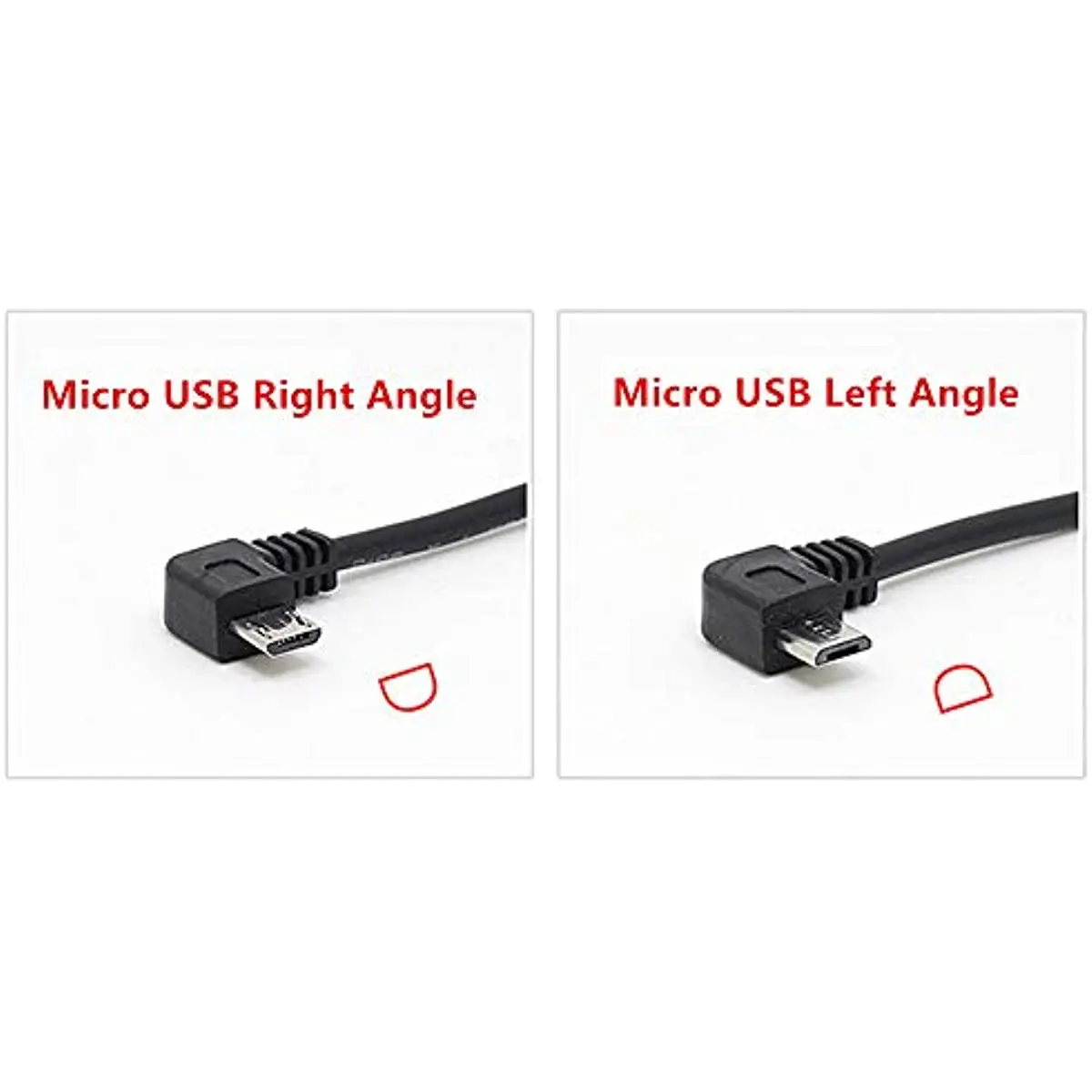 Kabel USB 2.0 A do Micro-USB 90 stopni Ładowarka kątowa do samochodu Kamera samochodowa GPS Nawigacja DVR Kamera Kamera 1 m 1,8 m