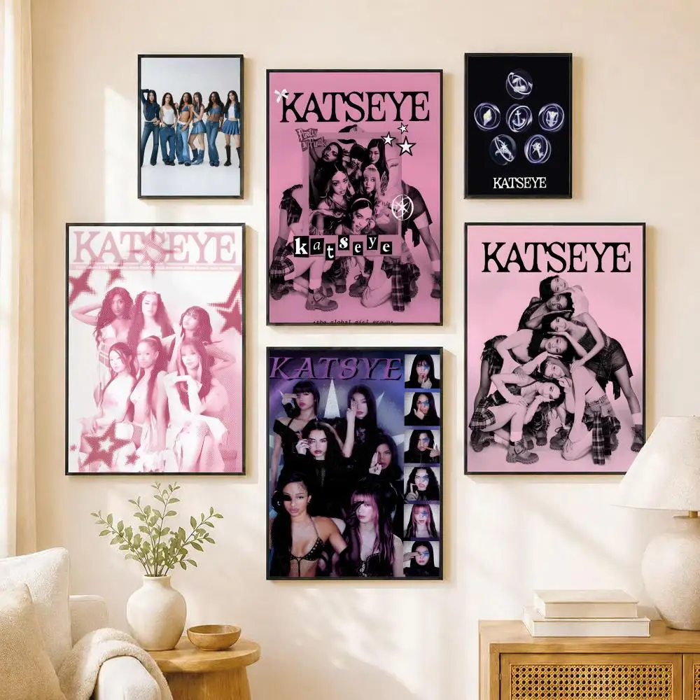 k-k-katseyess-kpop-poster-a-prova-d'agua-impressao-em-papel-decoracao-de-quarto-adesivos-arte-decoracao-de-parede-sala-de-estar