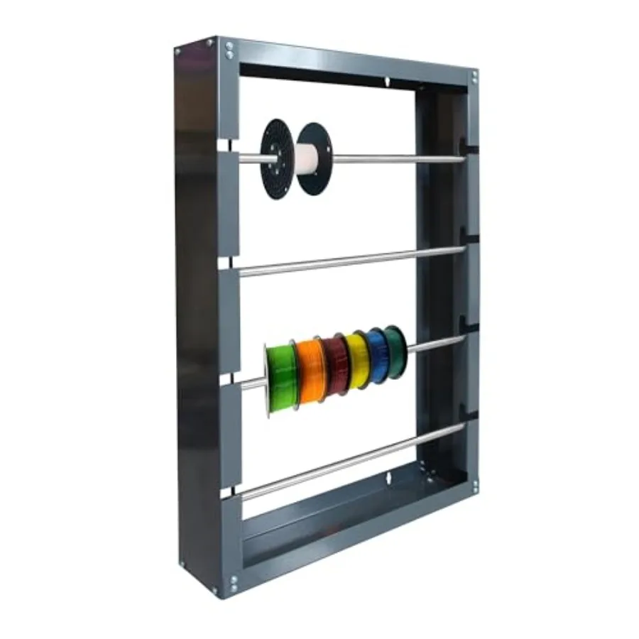 

Wire Spool Rack Cold-Rolled Steel Wire/Cable Dispenser with 4 Adjustable Rods - Superior Strength Wall Mounted Spool