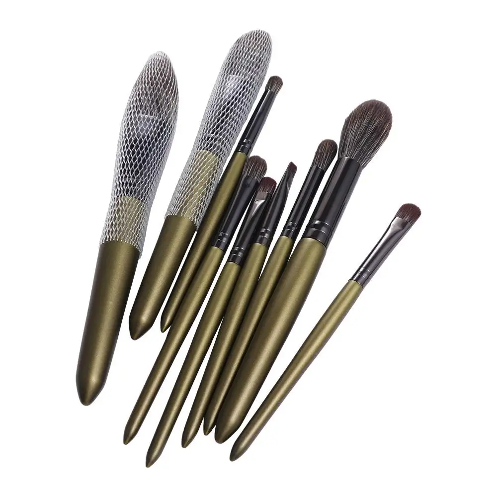 

Fluffy Makeup Brushes Set Soft Fiber Kabuki Brush Loose Powder Brush Fiber Hair Goat Hair Eye Shadow Brush Cosmetic Tool