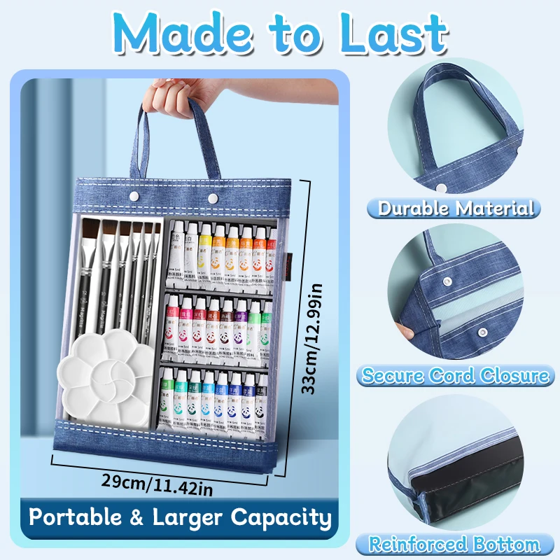 Назад в школу, 42/48/54/66 шт., набор тюбиков для гуаши, 12 мл/0,4 унции, подходит для холста, взрослых, художников на Хэллоуин