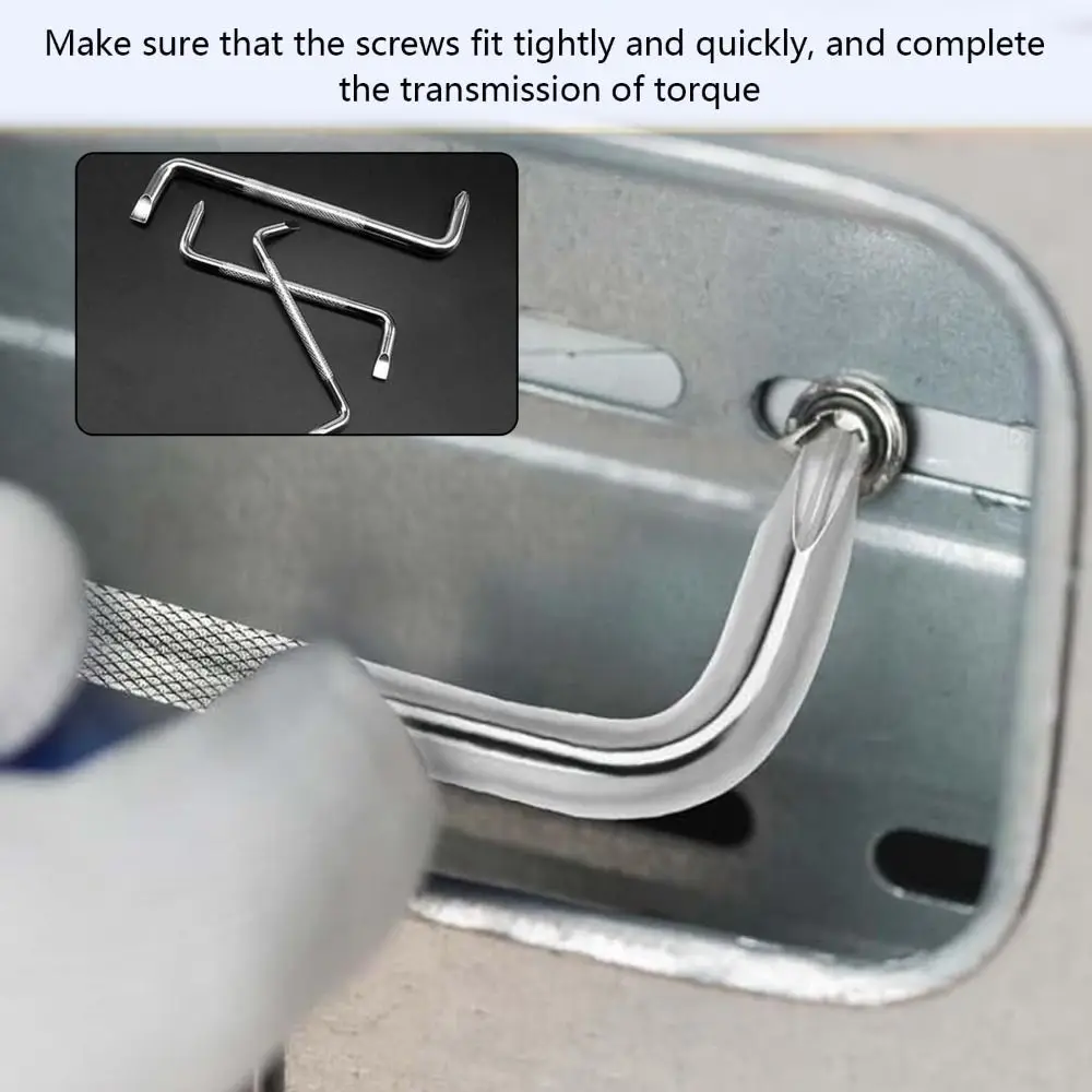 Angled Crosses Multipurpose Screwdriver Flathead Magnetic Elbow Screwdriver S2 Steel L-Shaped Z-Type Screwdriver