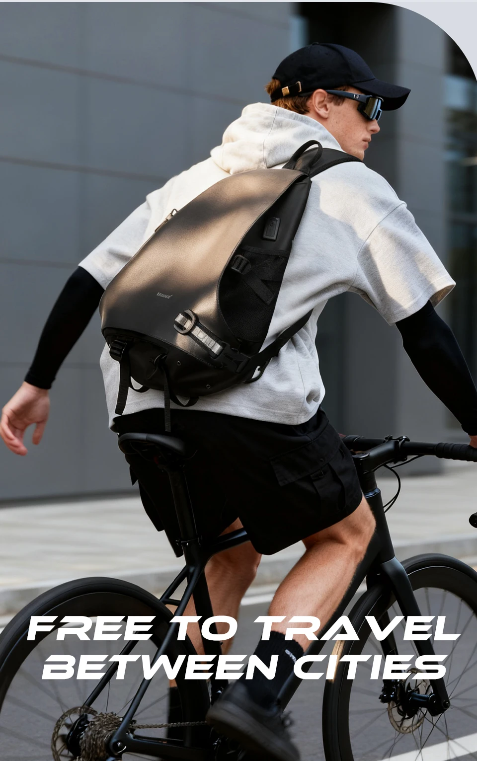 Tigernu Herren-Umhängetasche in Übergröße mit USB-Anschluss für 11-Zoll-Brusttasche mit abnehmbarem 3-Punkt-Tragegurt, Fahrrad- und Sporttasche – Detail 7