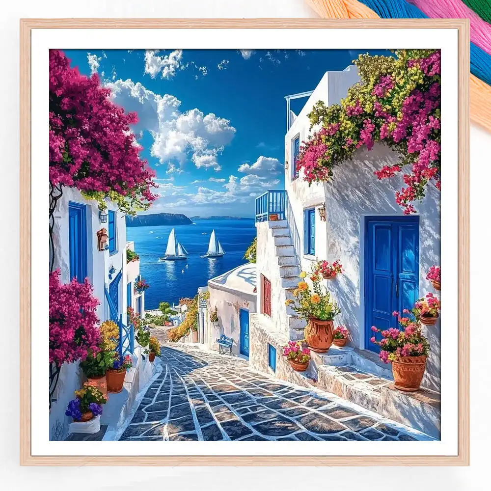 Punto de cruz vaca Animal DIY completo Kis bordado Cale flor 11CT lienzo impreso mariposa decoración única del hogar