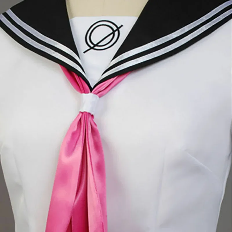 Anime Danganronpa Ibuki Mioda Cosplay Costume para Mulheres, Halloween Uniforme, Peruca, Meninas da escola