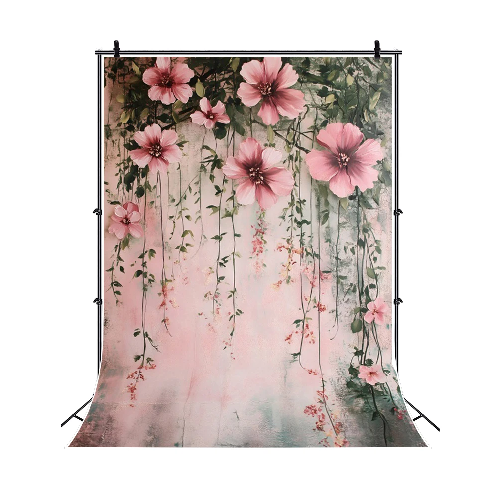 Fondo Floral abstracto fotografía primavera flor Baby Shower niña niño cumpleaños foto de boda telón de fondo decoración de pared estudio