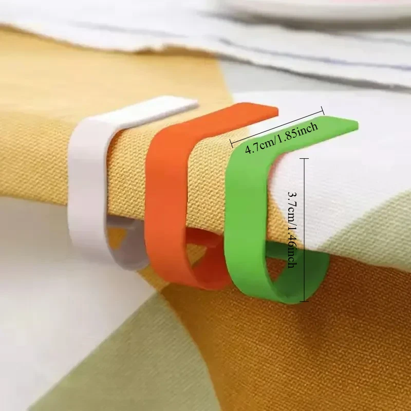 Reusable Plastic Tablecloth Clips Anti Slip Table Cover Clamp Fashion Fixing Clip For Picnic Dining Table Decor