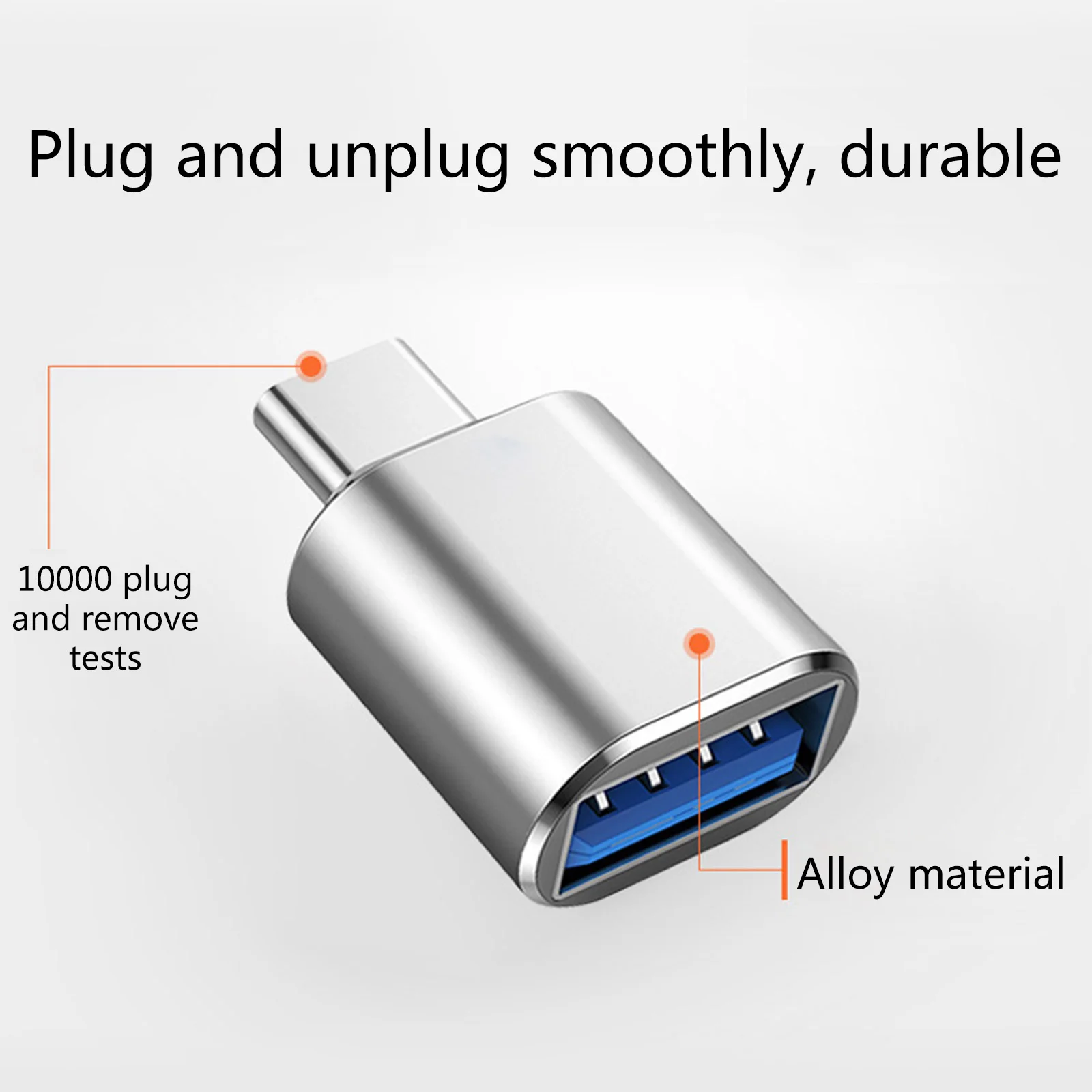 Адаптер USB Type C папа-USB A мама портативный адаптер Type-C для ноутбуков, зарядных устройств 5 Гбит/с Высокоскоростная передача данных