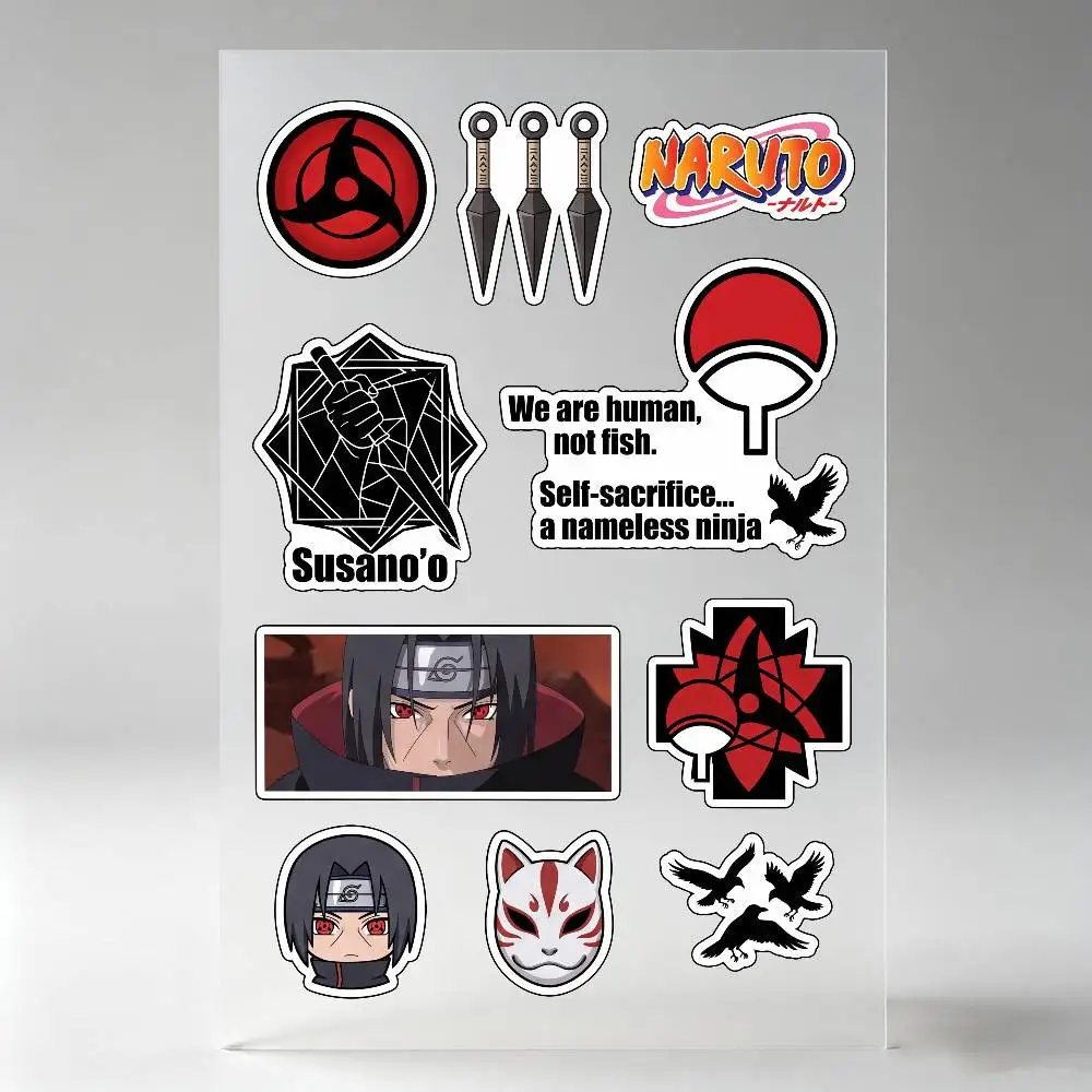 Uchiha Itachi Anime Character Stickers Auto Body Bumper Windows Motorcycle Laptop Walls Vinyl Decal Car Tuning Accessories