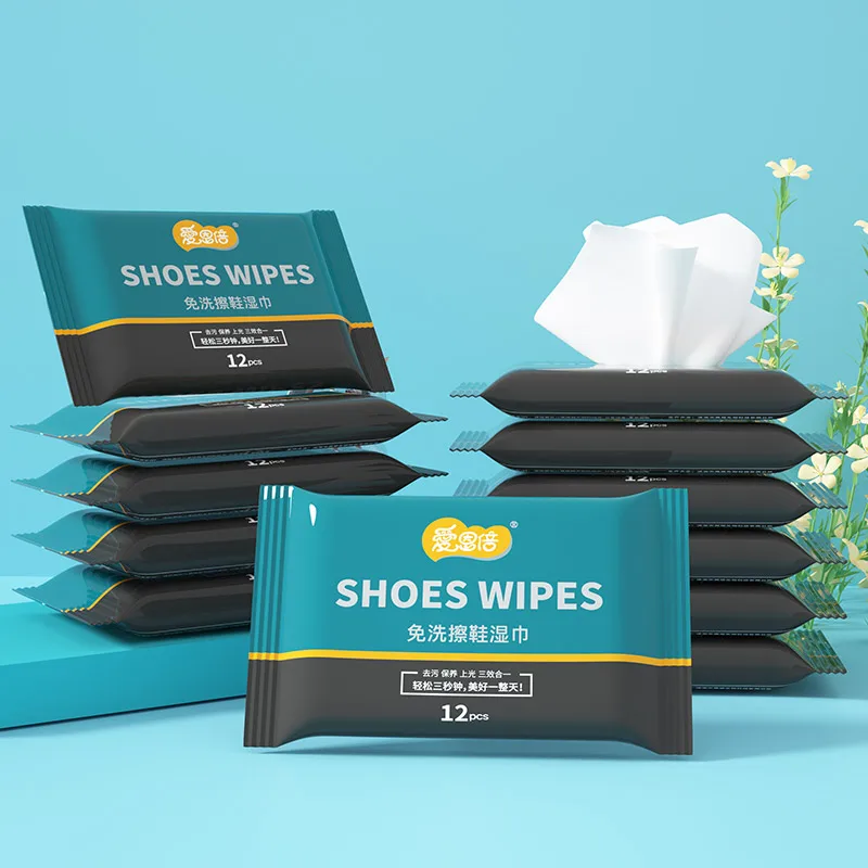 Shoes Cleaning Wipes 12 Count(Pack of 10)