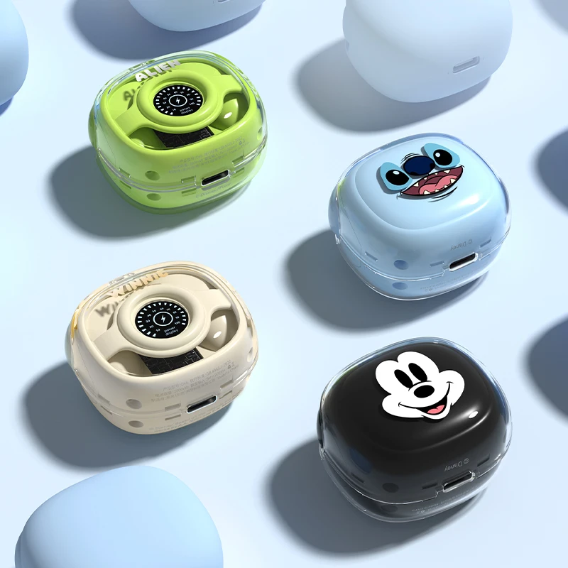 

Disney Stitch Wireless Earbuds - Bluetooth with Charging Case Noise Canceling Mic Headsets for School Home Travel