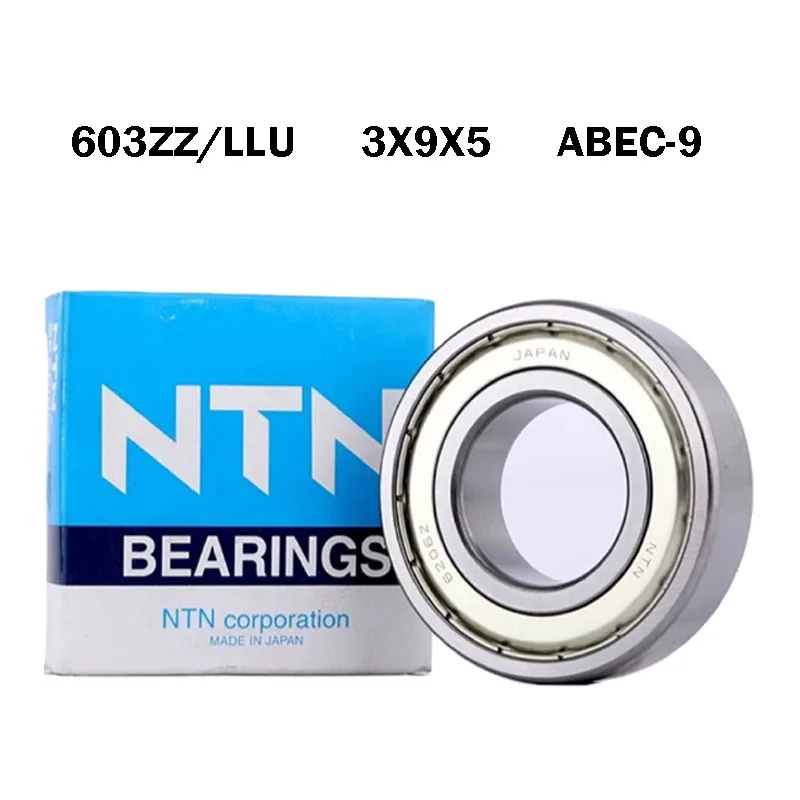 

10PCS Japan NTN Original 603Z Bearing ABEC-9 603ZZ 603LLU Ball Bearing 3x9x5 High Speed Deep Groove 603 Ball bearings