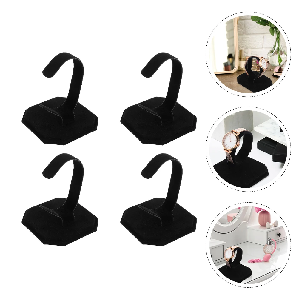 

4pcs Watch Display Rack Elegant Sturdy Holder For Bracelets Watches Durable Storage Stand Showcase Organize Accessories Front