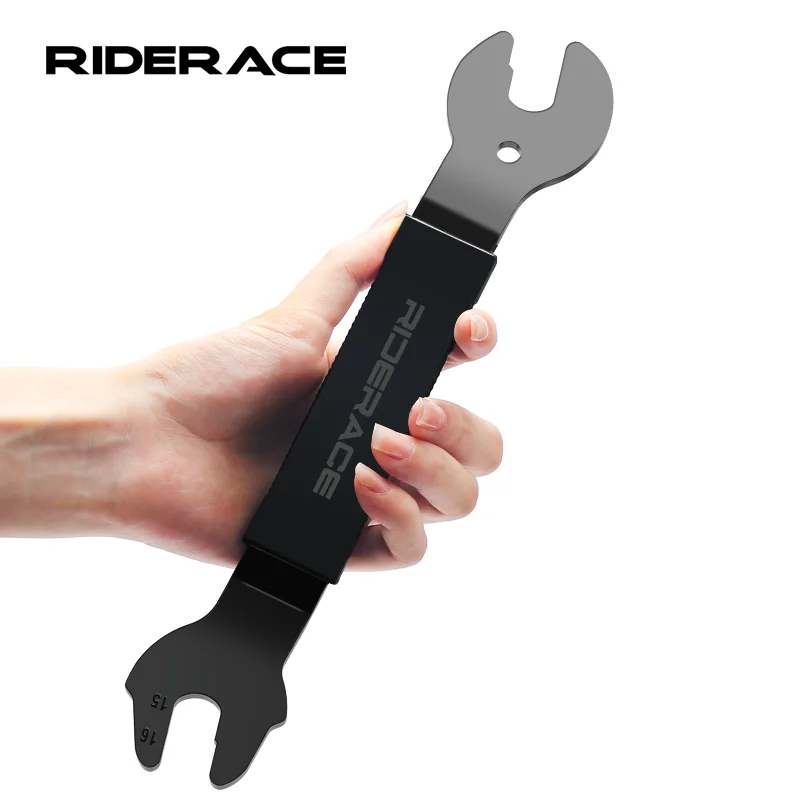 Bike Pedal Wrench 15/16/17mm High Carbon Steel Durable Bicycle Head Open End Axle Hub Cone Wrench MTB Hubs Install Remover Tool