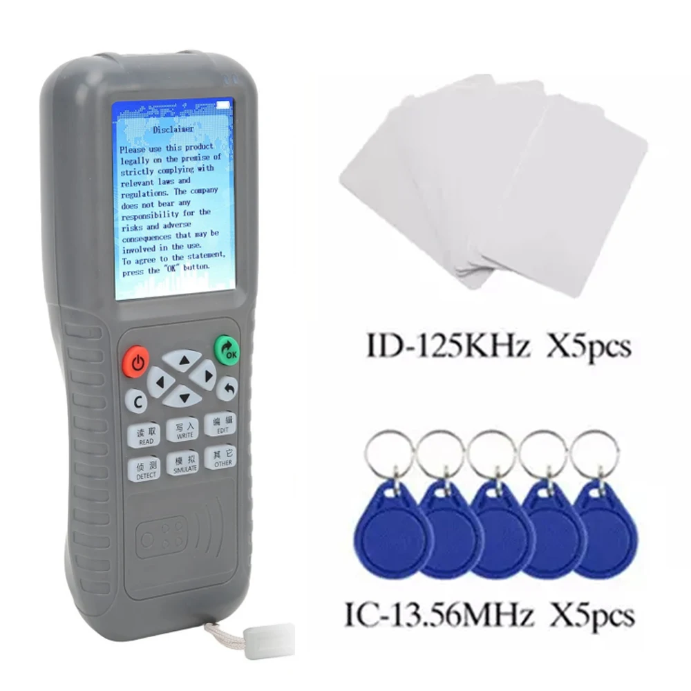 New Copy Key Duplicator RFID Smart Chip Card Copier 13.56Mhz Tag Wifi Reader 125Kzh T5577 Badge Programmer NFC CUID/FUID Writer