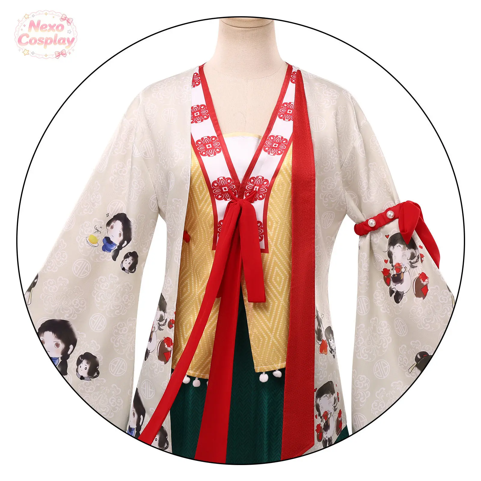Female Wanderer Robe from Where Winds Meet Cosplay Costume Same style role-playing women's clothing in the game view 6