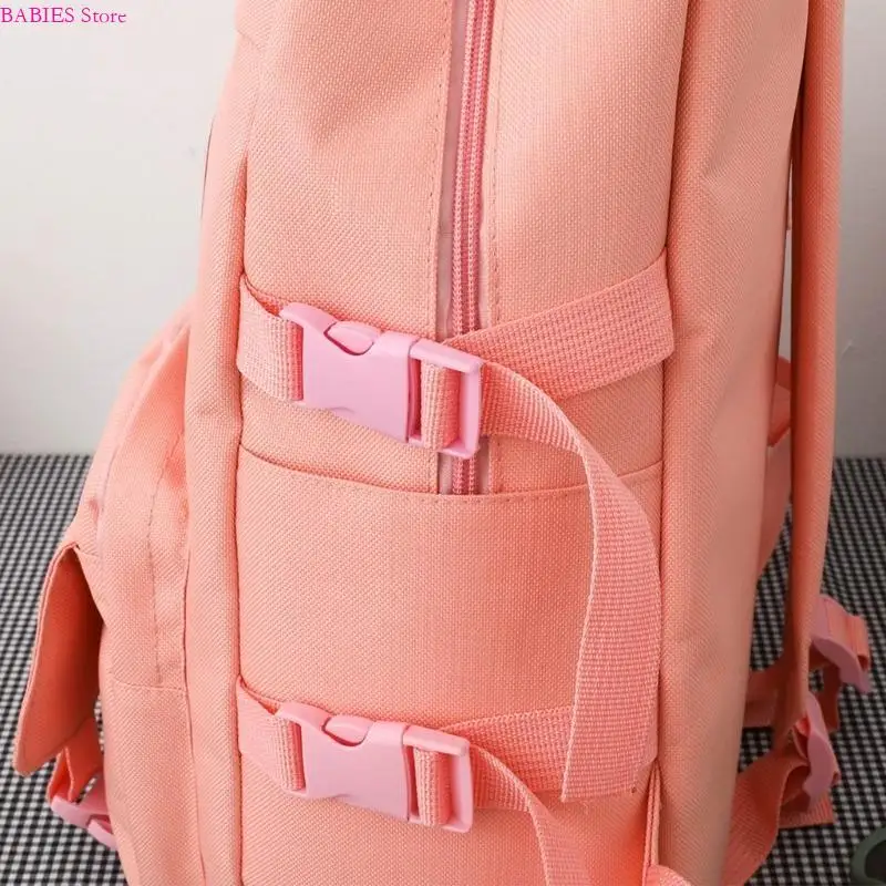 

C9GB 4pcs Bear School Backpack Set for Women Teens Girls Bookbag Pencil for Case
