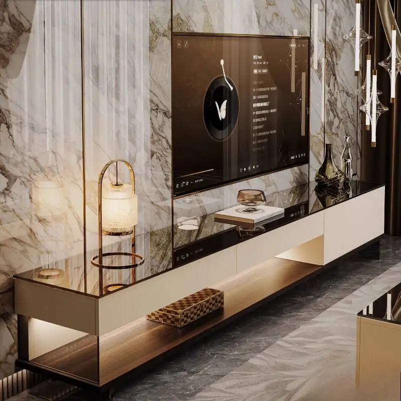 

Nordic Glass Modren Tv Cabinet Design Minimalist Living Room Tv Cabinet Apartments Luxury Fernsehtisch Furniture For Home