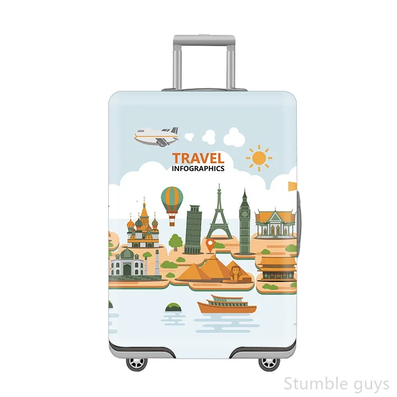 

Elastic Dustproof Suitcase Cover Protective Scratch-Resistant Stretchy Luggage Sleeve Essential For Air Travel 18-32 Inch