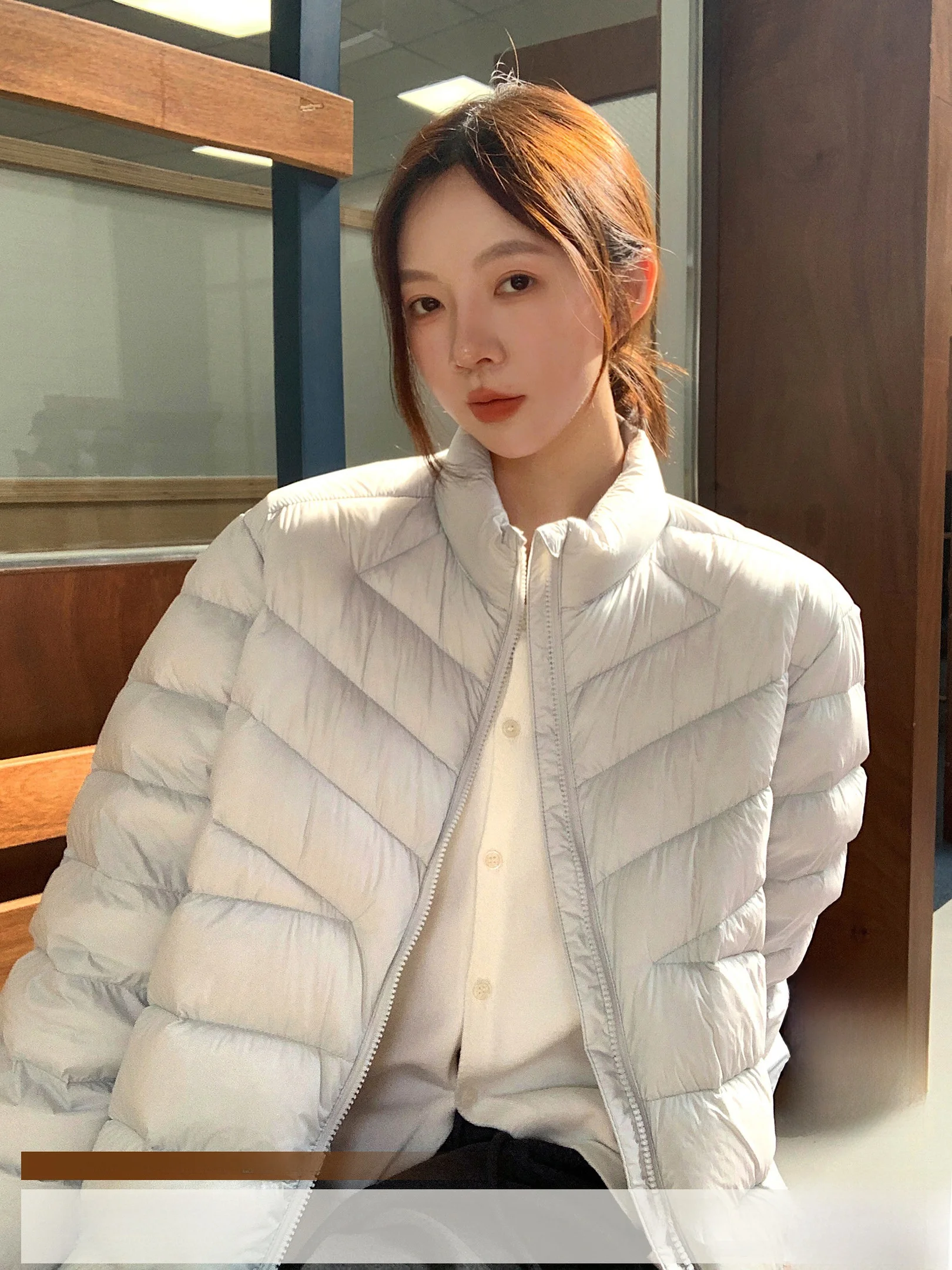 

Women's Winter Lightweight 90% down Jaet Slim Fit Casual Sle White Du Feather Vest Autumn Winter Collection Coat