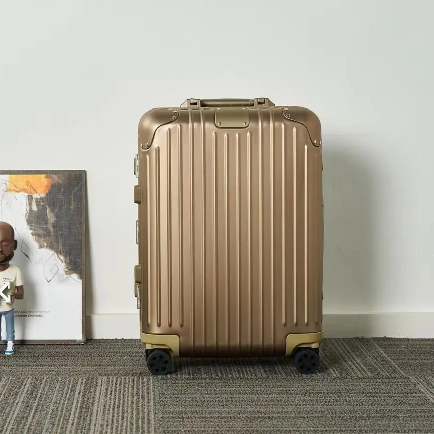 Чехол на колесиках из алюминиево-магниевого сплава, роскошный чемодан большой вместимости, стильный деловой повседневный дорожный чемодан R Style Trend
