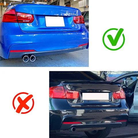 Exhaust Muffler Tip For B48 BMW F30 F31 320i 328i 330i M Sport Blue Car Exhaust Pipe Muffler Tip For 3 Series 2017 2018 2019 12 best sales f30 exhaust - №11