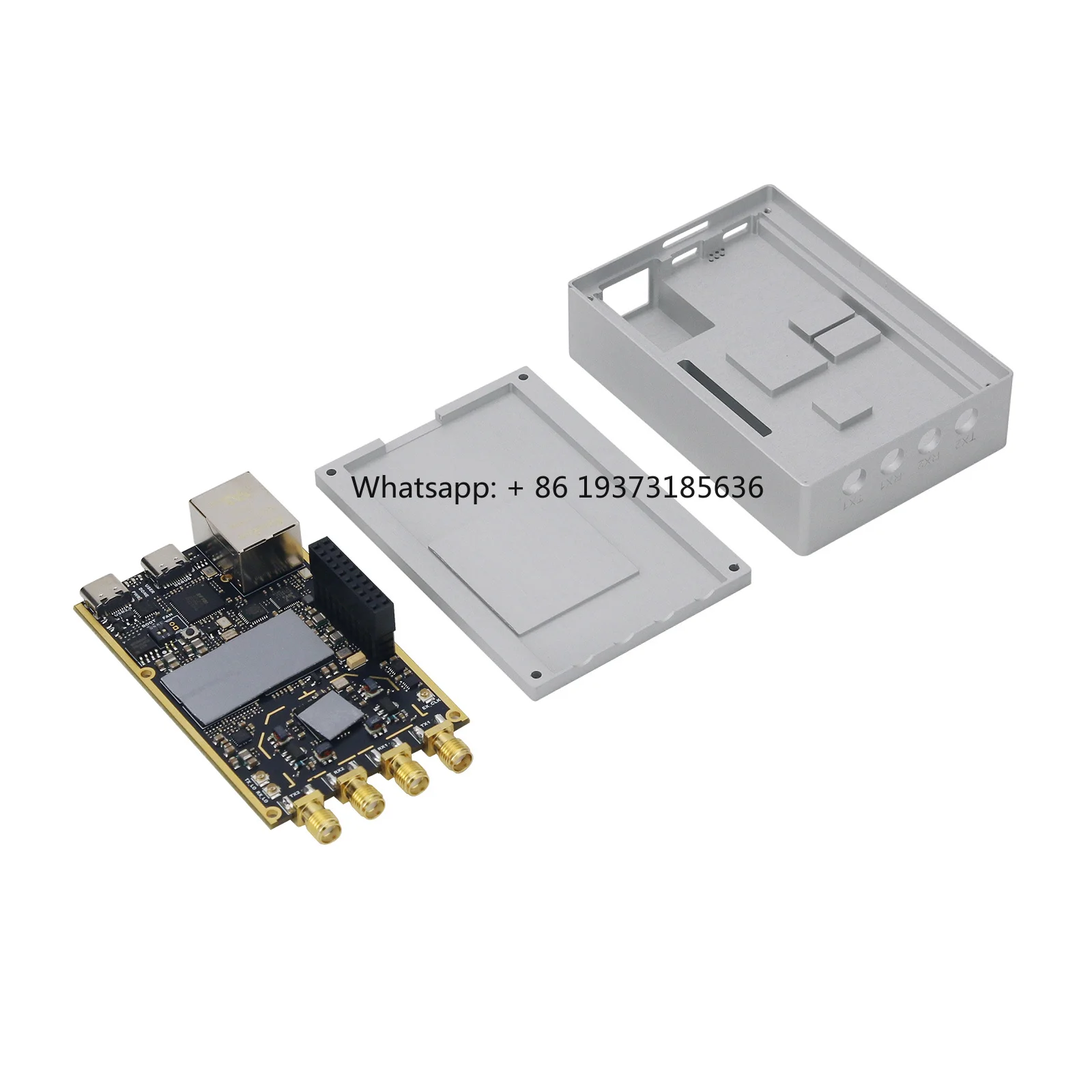 لوحة تطوير محددة لبرامج SDR 70 ميجا هرتز - 6 جيجا هرتز Zynq7020 + AD9363 مع غلاف CNC لـ Pluto SDR MATLAB