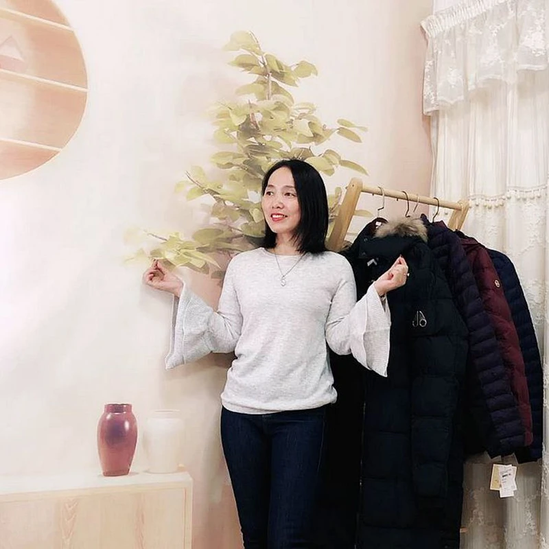 

XiaoXiaoPuf Brand Women's Faionable Knitted Sweater Small Design Wool And Camere round Ne A65 Autumn Collection