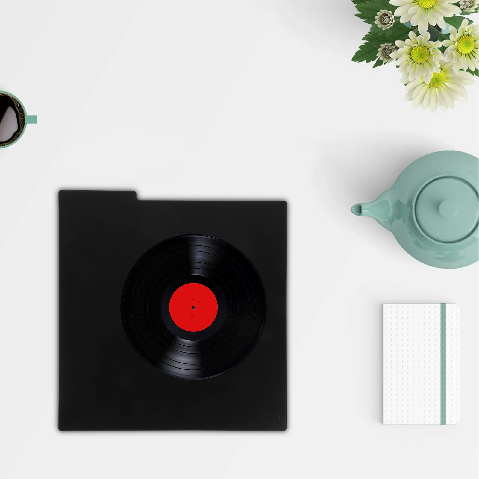 8Pcs Vinyl Record Sorting Dividers Waterproof PVC Writable Surface Multifunctional Record Organizer Book Shelf Tabs