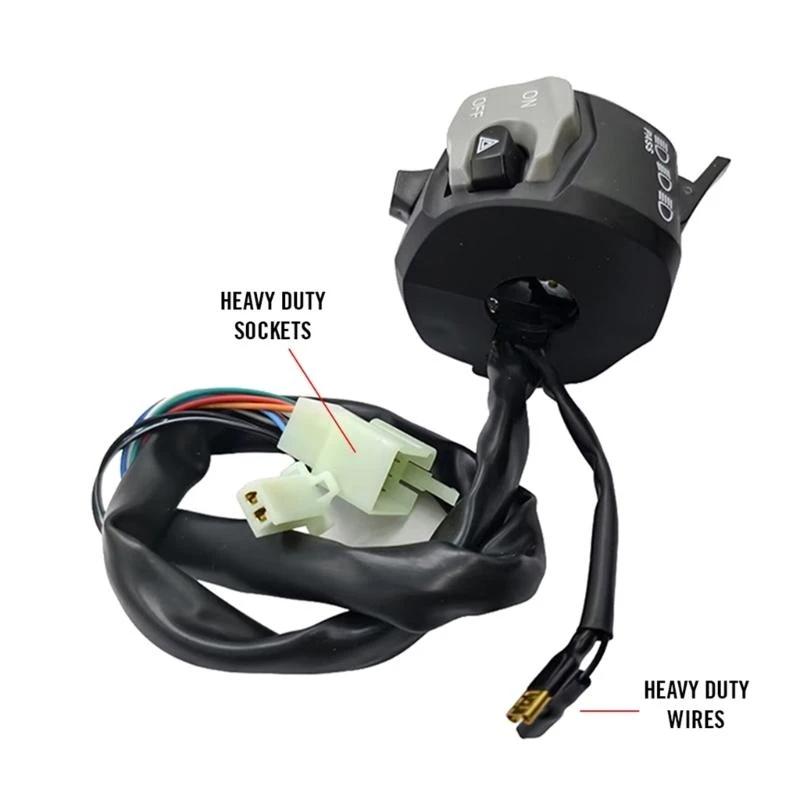 

87HE Quick Response Motorcycle Switch Assembly User Friendly Horn Switch for Bike