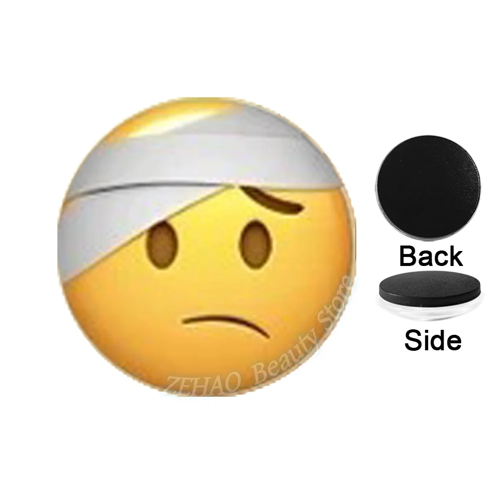 Emoji Funny Emoji 25MM/30MM/35MM/40MM/50MM Glass Cabochon Refrigerator Magnet Refrigerator Decoration Office Whiteboard JD048