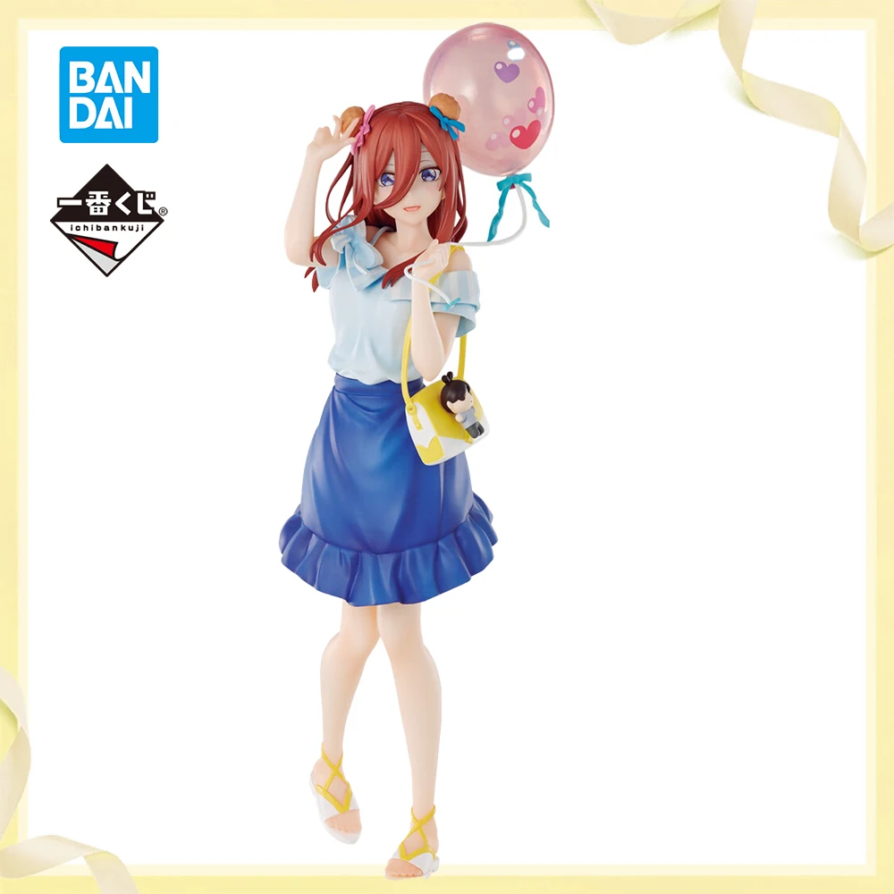 

In Stock Original Bandai Ichiban Kuji (C Prize) Gotoubun No Hanayome ∬ Nakano Miku Anime Figure Action Figure Model Gifts Toys