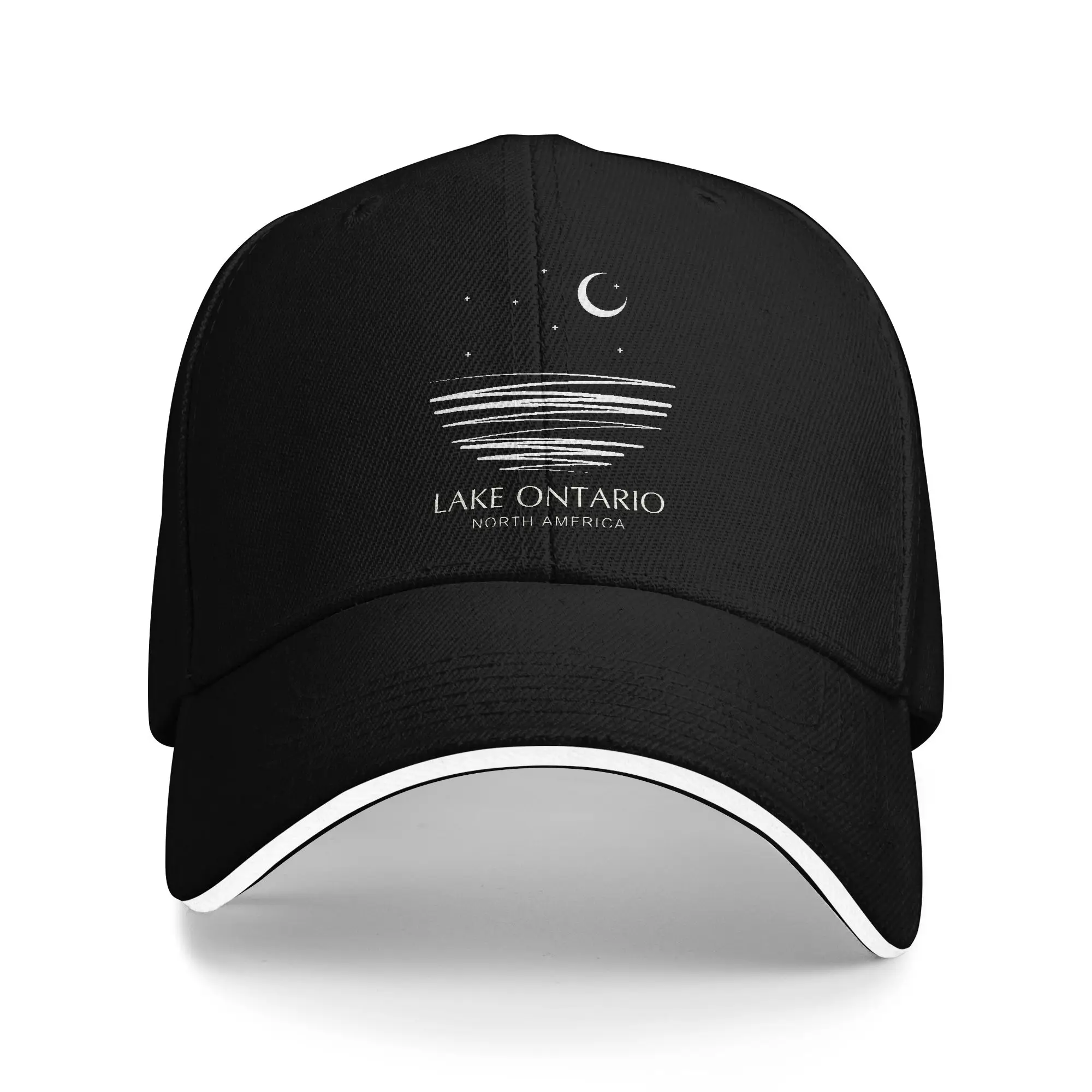 Lake Ontario North America Sandwich Cap Unisex Hip-Hop Baseball Caps Great Lakes Breathable Fishing All seasons Hat Adult