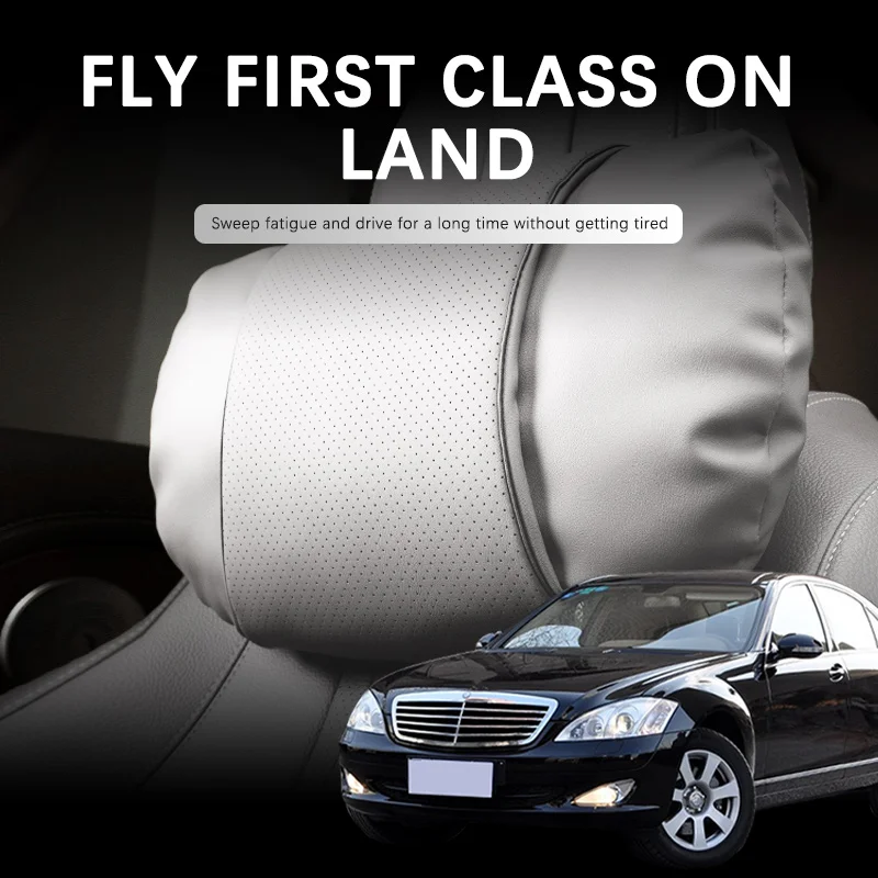 

Car Support Headrest For Mercedes Benz S Class W221 S300 Car Suede Neck Pillow Soft Comfort Travel Accessories