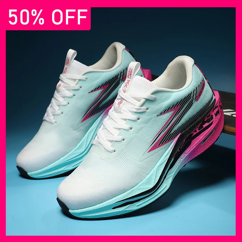 

Мужские кроссовки 2026: Новинка, градиентные цвета, сетчатые, дышащие, с высокой эластичностью и амортизацией, для бега, тренировок и повседневной носки