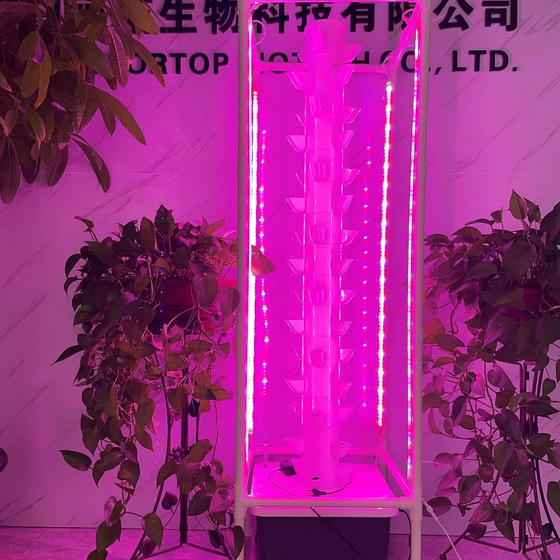 

Vertical Hydroponic System Grow Tower Indoor Planting Garden Tool with Led Light Aeroponic Soilless Planter