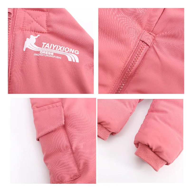 Baby Thickened Warm Jumpsuits Children Autumn Winter Pants Boys Girls Letter Trousers New Infant Clothes For 1 2 3 4 Years Old