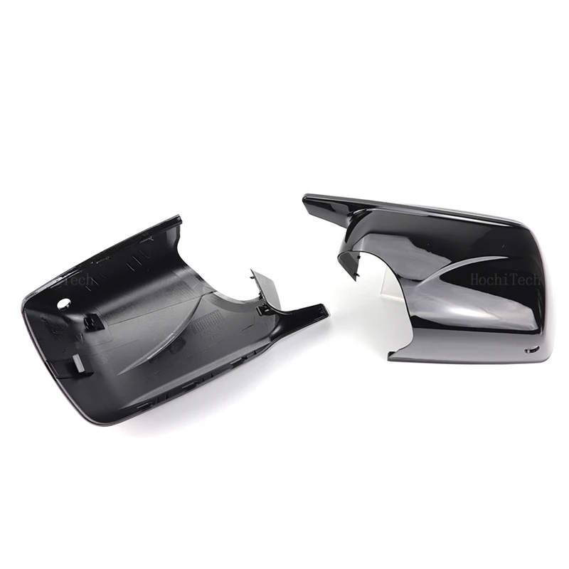 2024 New M Look Mirror Covers for BMW X5 E53 1999-2006 Replacement RearView Mirror Case Cover Bright Black with Tool